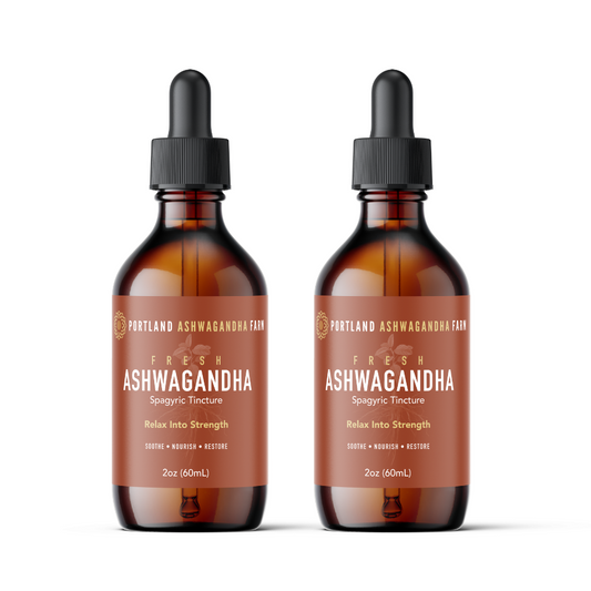 Ashwagandha Duo Pack: 2 x 2oz Bottles