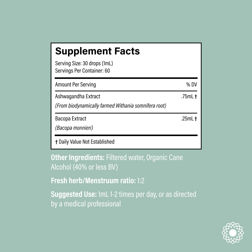 Ashwagandha Bacopa - Spagyric Tincture