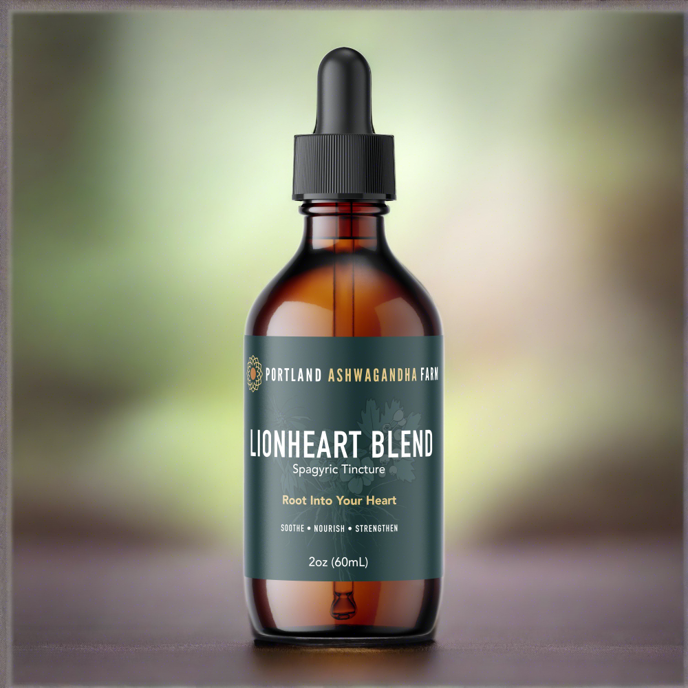 Lionheart Blend Fresh Spagyric Tincture, 2 oz amber dropper bottle