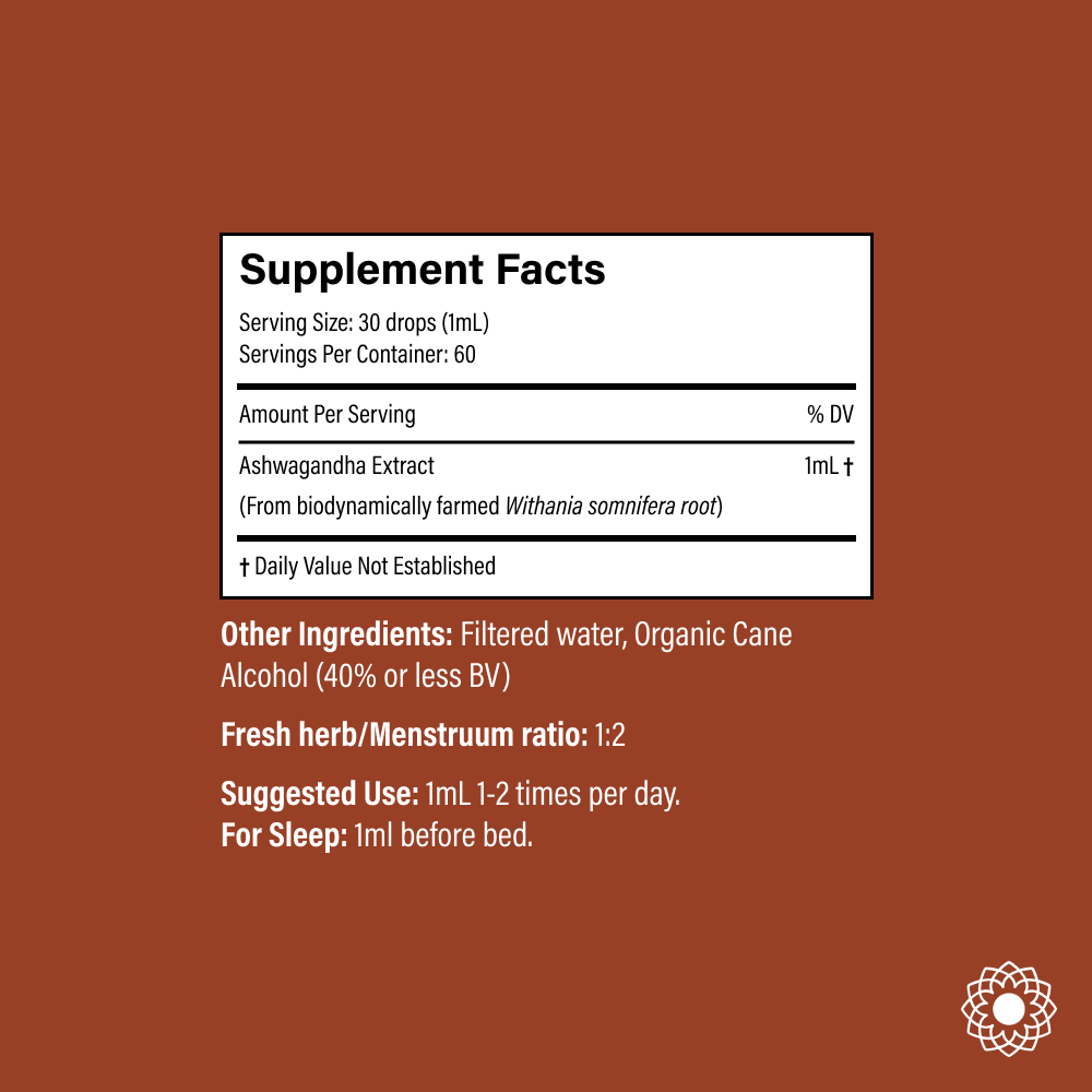 Ashwagandha Fresh Spagyric Tincture – Pacific Northwest Grown